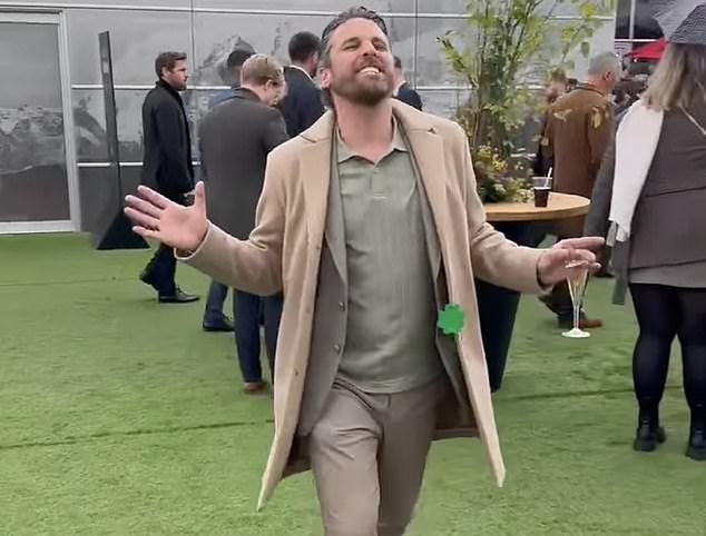 The former Arsenal star and Tottenham stun the Arsenal Star and Tottenham fans with hilarious dance movements in Cheltenham in a rare public appearance after the 29 -year -old shock retirement.