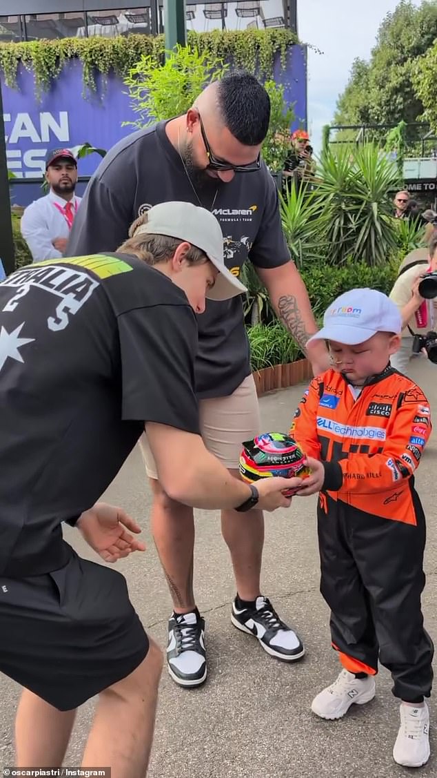 The moving time of Oscar Piastri with the patient with child cancer while his goal is to break the 40 -year -old Hoodoo GP