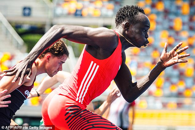 Fast like a flash! Future Olympian Gout Gout bombard their rivals in the Queensland Athletics Championship