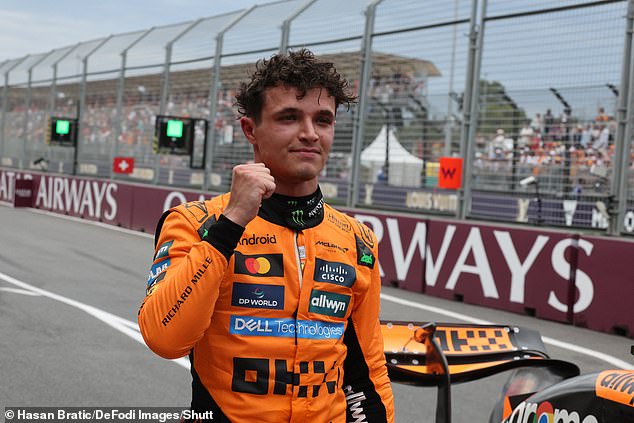 Lando Norris takes the pole position for the Australia Grand