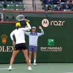 Look at the shocking moment, the furious tennis star IGA Swiatek breaks the ball to a ball boy before losing to the teenage sensation Mirra Andreeva in Indian Wells