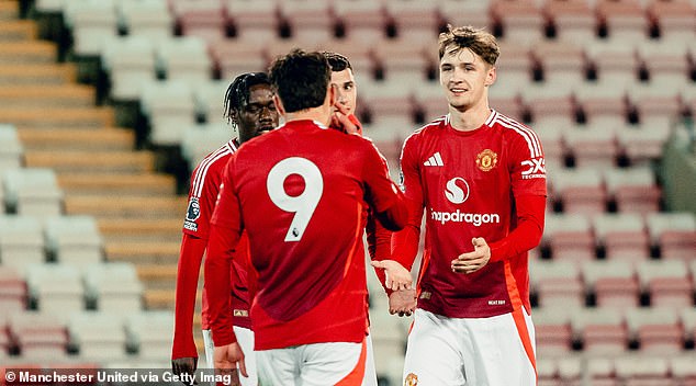 The twin children of Old Trafford's legend combine for two goals like Man United's under 21s West Brom