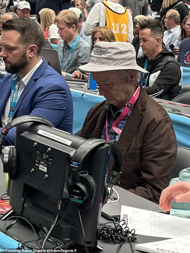 Bill Murray's son, Luke, is in a heated confrontation with Creighton's coach during the Big East tournament