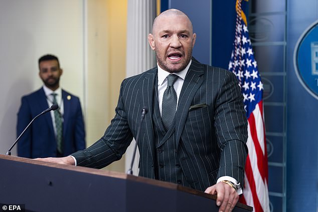 Conor McGregor issues a plea to Trump while attending the White House on San Patricio's Day in the midst of the demand for sexual aggression