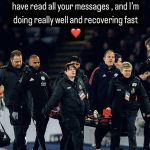 Ayden Heaven offers an injury update after being withdrawn on a stretcher in its first start of the League for Man United … with Sky Sports refuses to show repetitions of the incident in Leicester