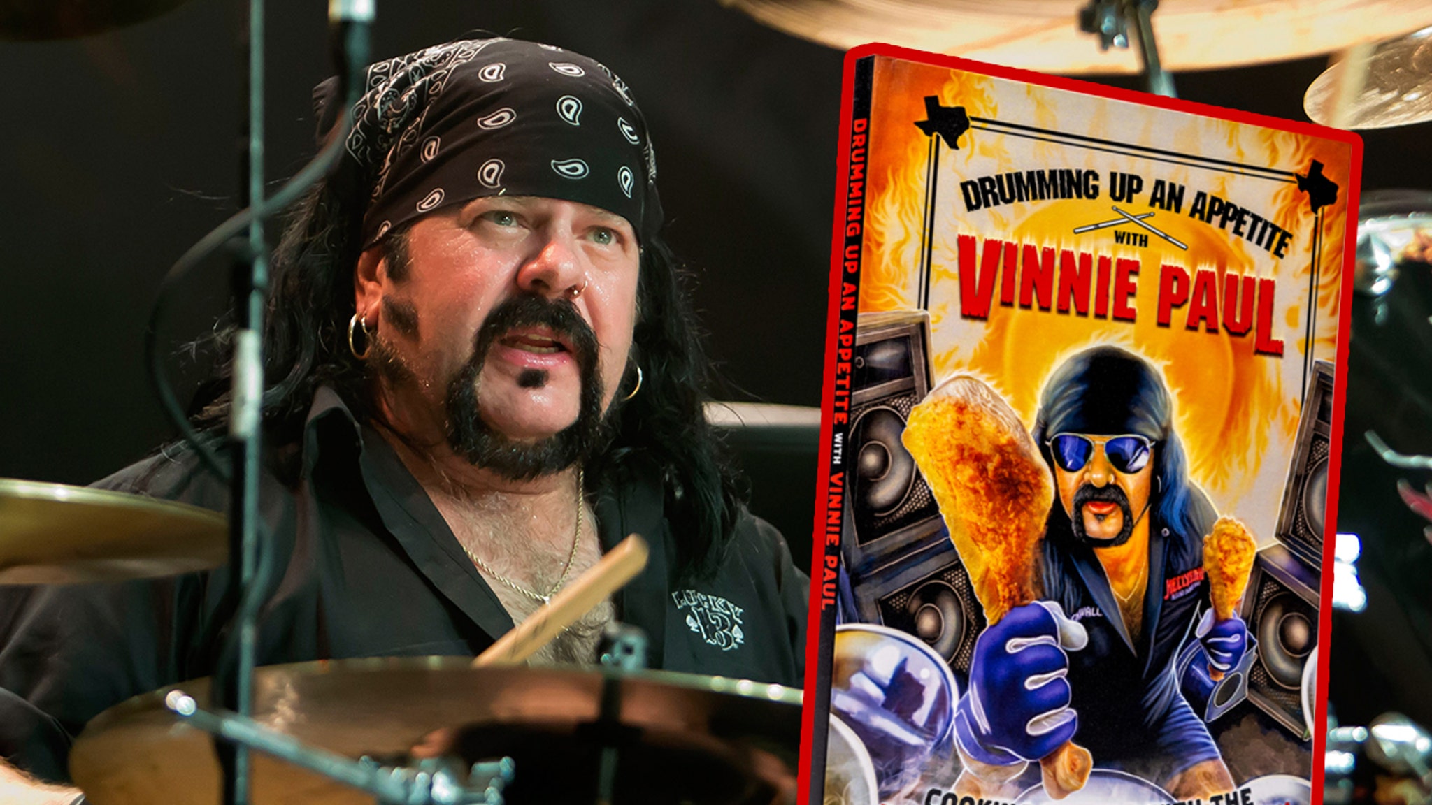 The late Pantera drummer Vinnie Paul publishes posthumy cookbook