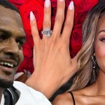 Deshaun Watson engages with Jilly Anais