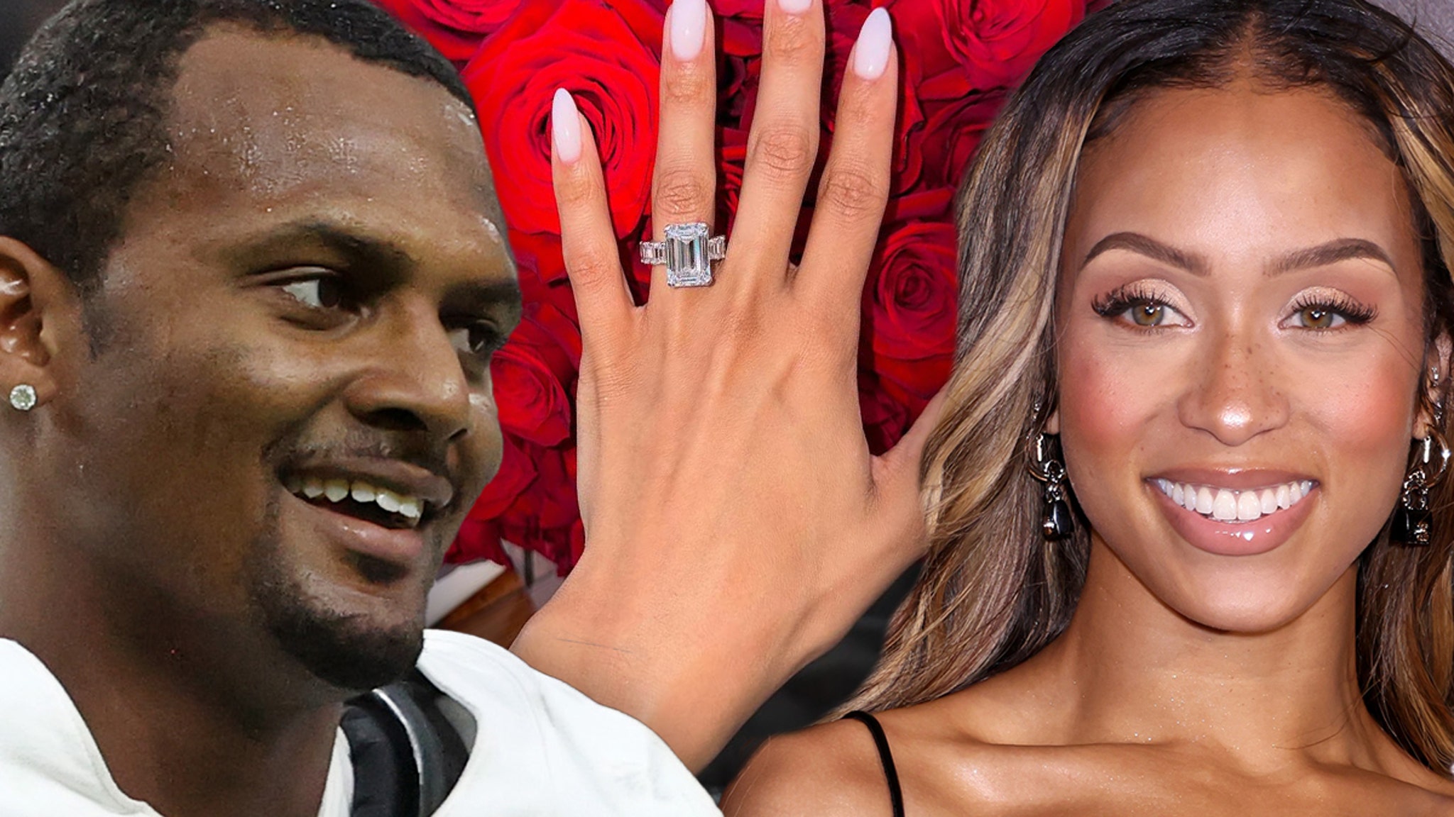 Deshaun Watson engages with Jilly Anais