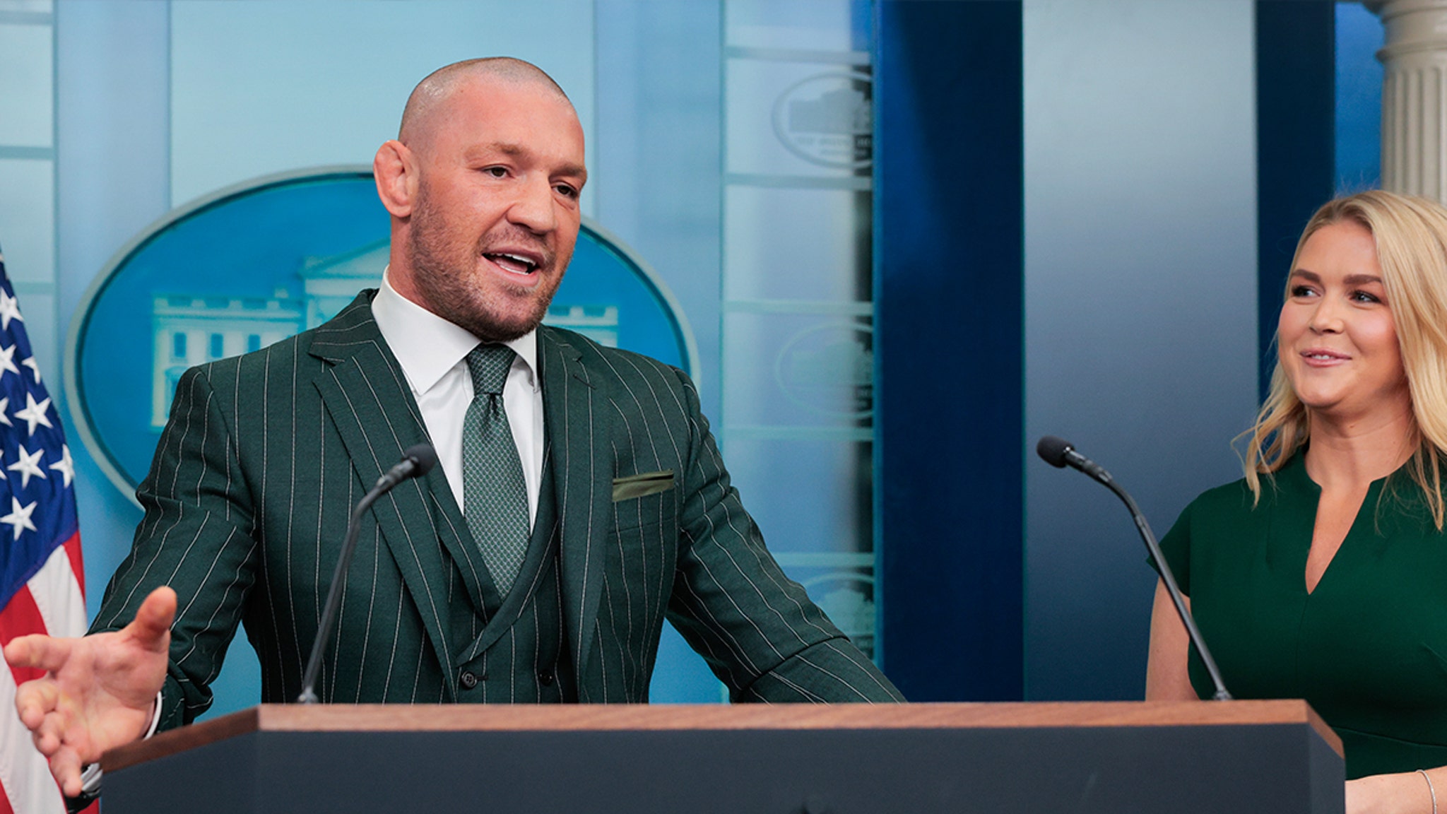 Conor McGregor visits the White House for Donald Trumps St. Patrick's Day Party