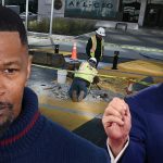 Jamie Foxx Sad about DCS Black Lives Matter Mural distance about politics