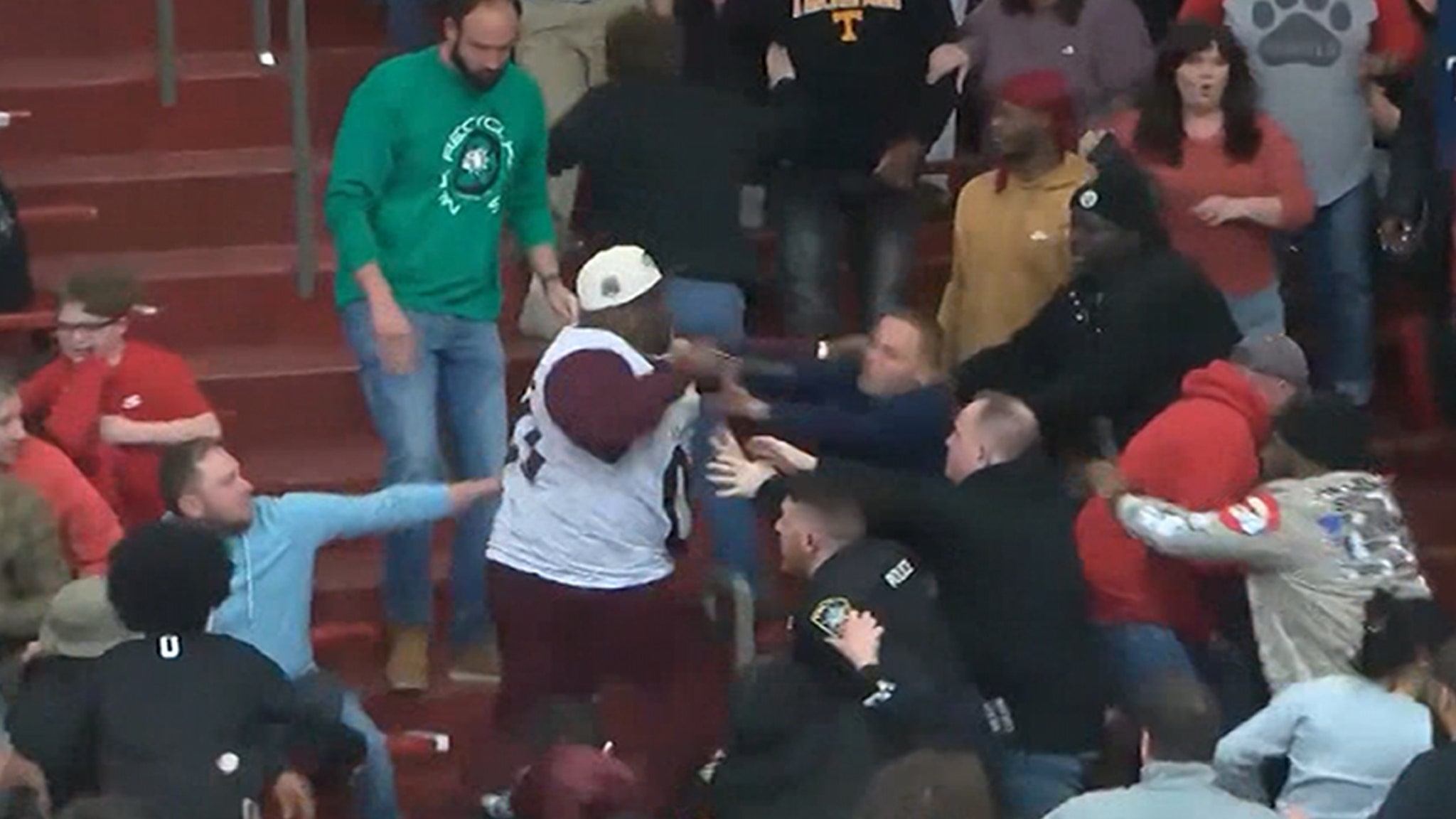 Seven in brawls in the high school basketball playoff game accused